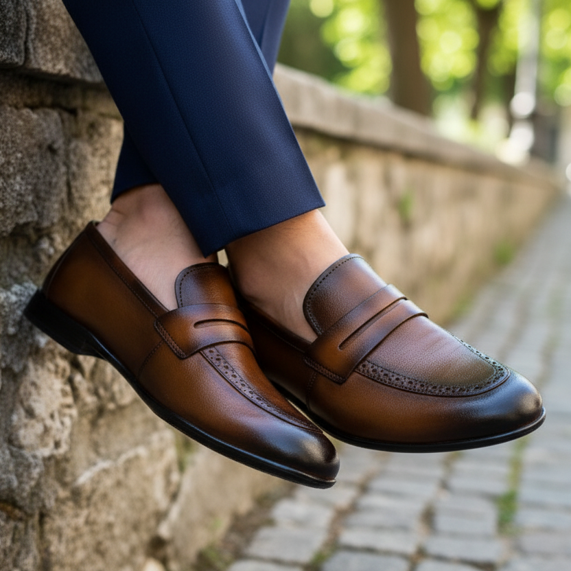BROWN SHEEP LEATHER SHOES