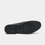 BLACK PATENT LEATHER BUCKLE SHOES