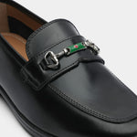 BLACK PATENT LEATHER BUCKLE SHOES