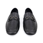 BLACK SOFT LEATHER SHOES