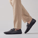 BLACK SOFT LEATHER SHOES