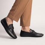 BLACK SOFT LEATHER SHOES