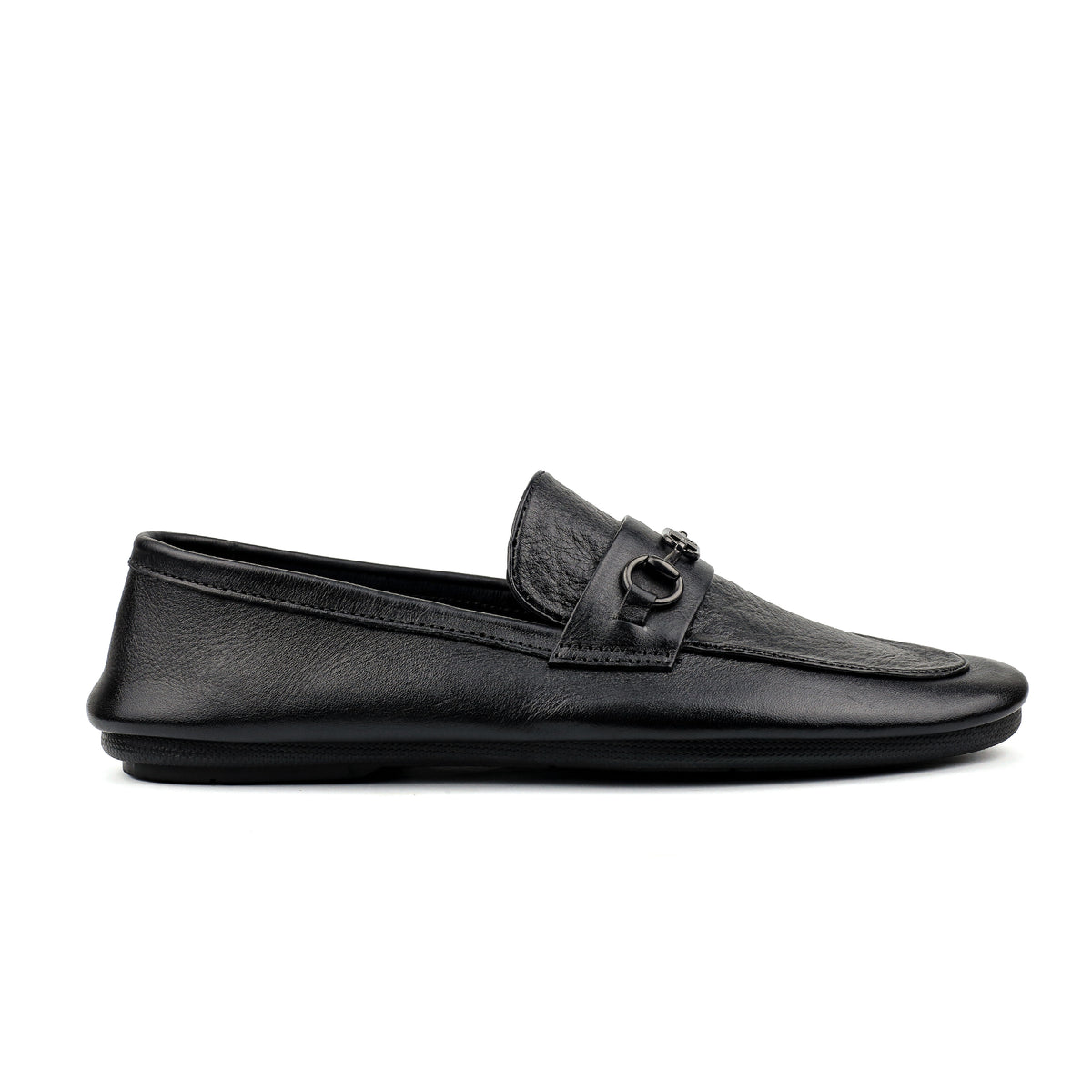 BLACK SOFT LEATHER SHOES
