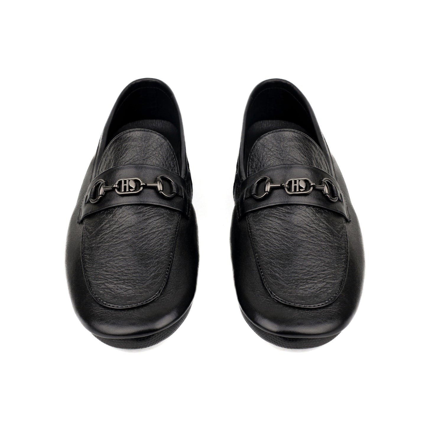 BLACK SOFT LEATHER SHOES