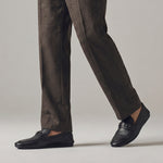 BLACK SOFT LEATHER SHOES