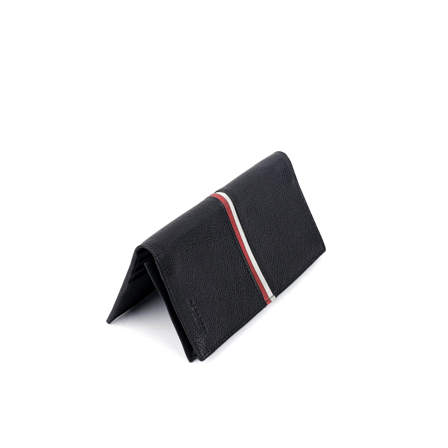 BLACK LEATHER LONG WALLET
