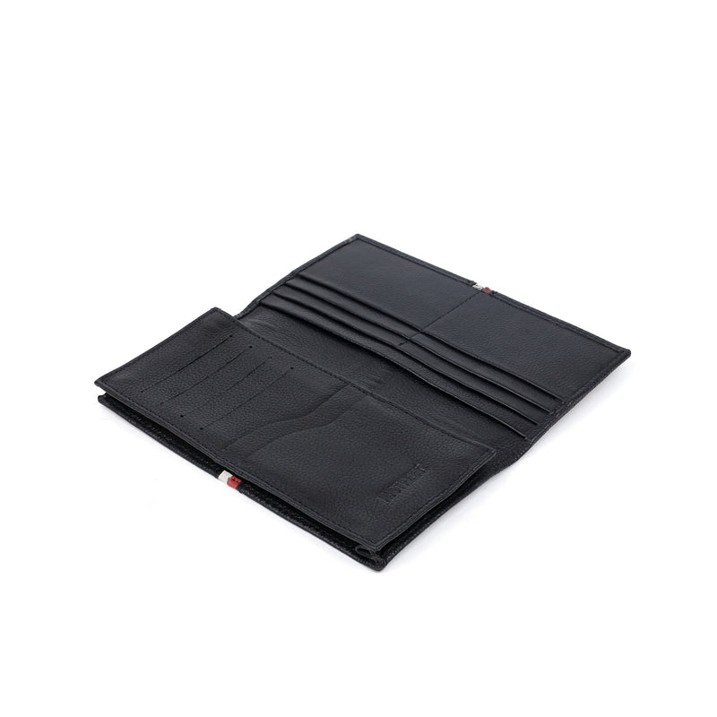 BLACK LEATHER LONG WALLET