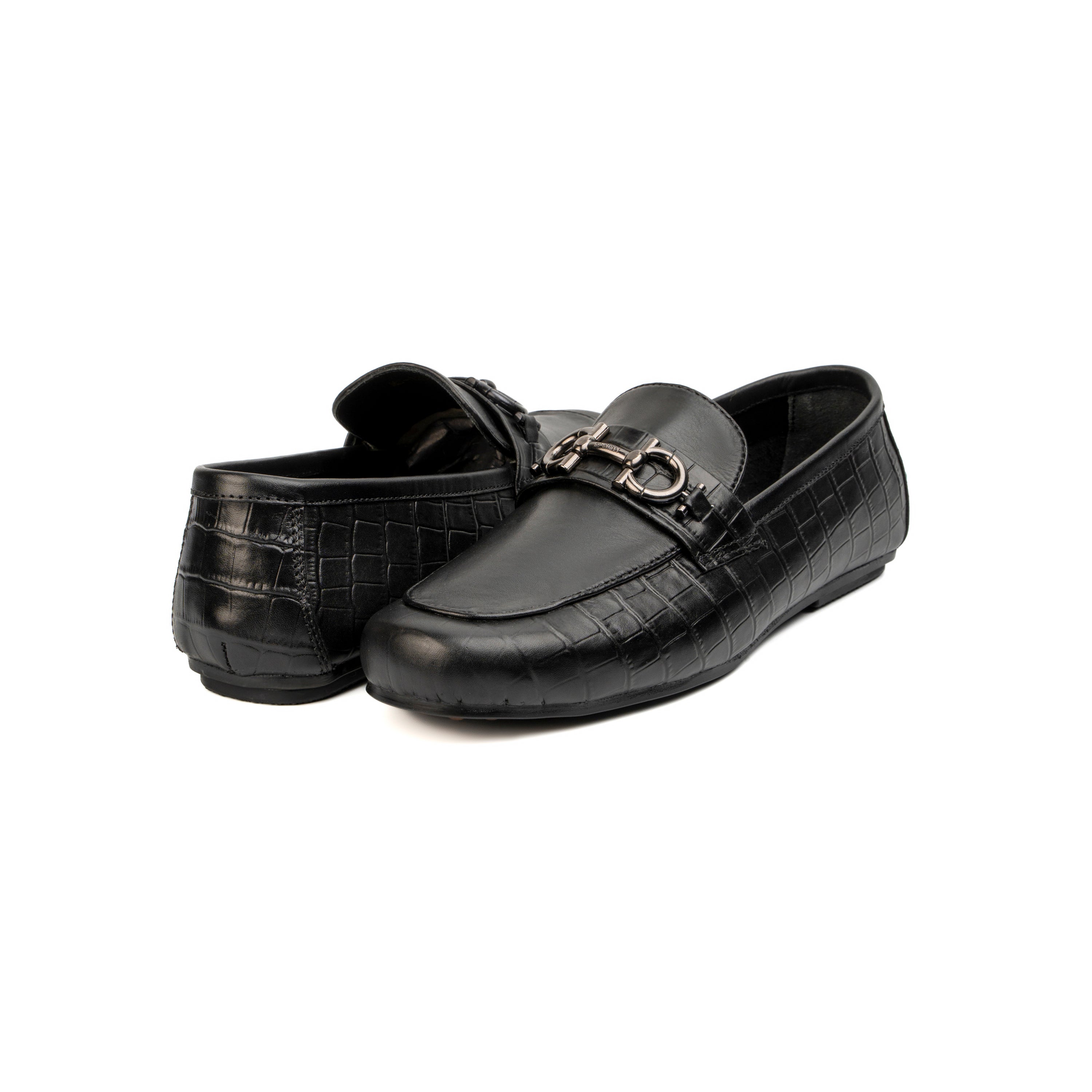 MULTI LEATHER BUCKLE MOCCASIN