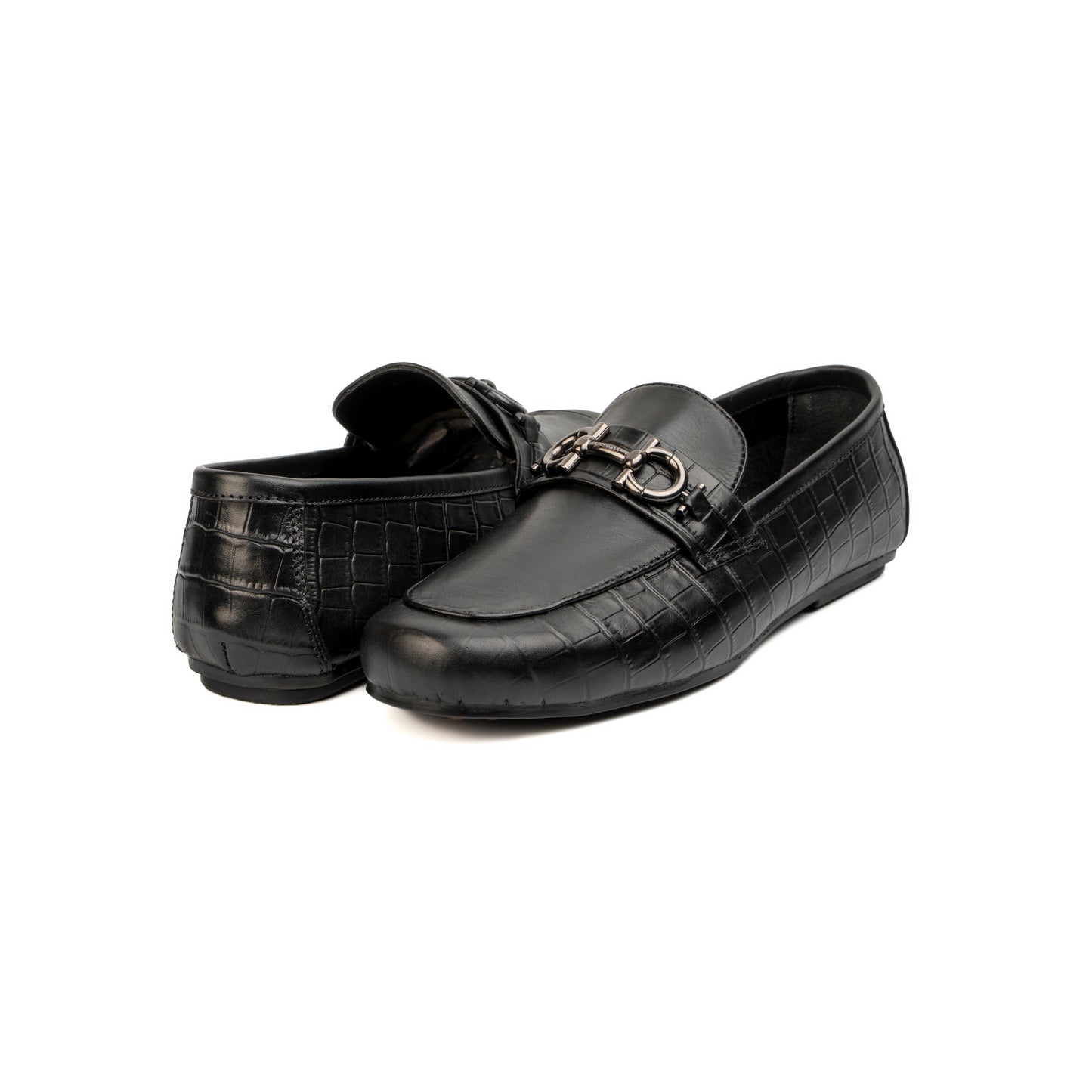MULTI LEATHER BUCKLE MOCCASIN