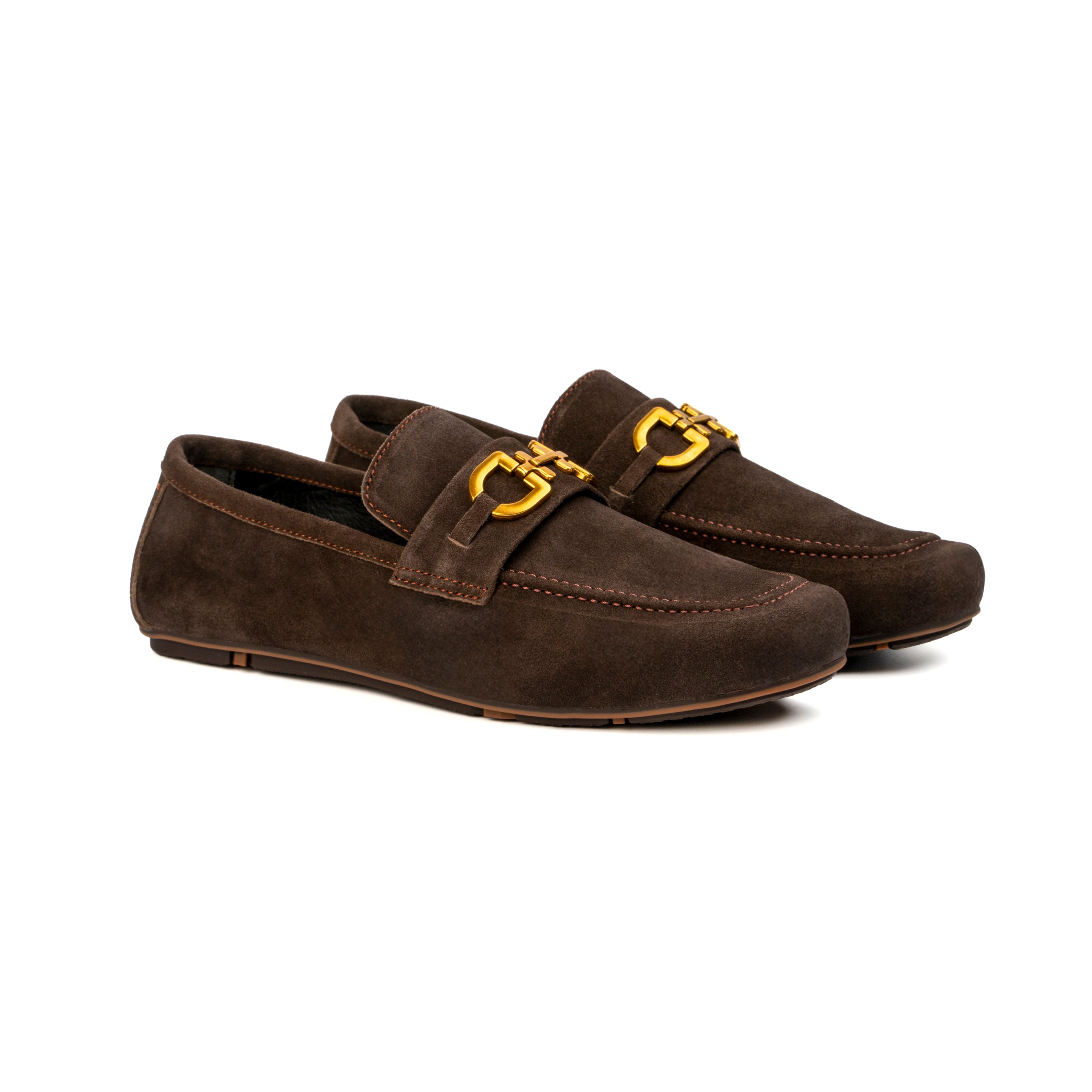 BROWN SUEDE LEATHER MOCCASIN