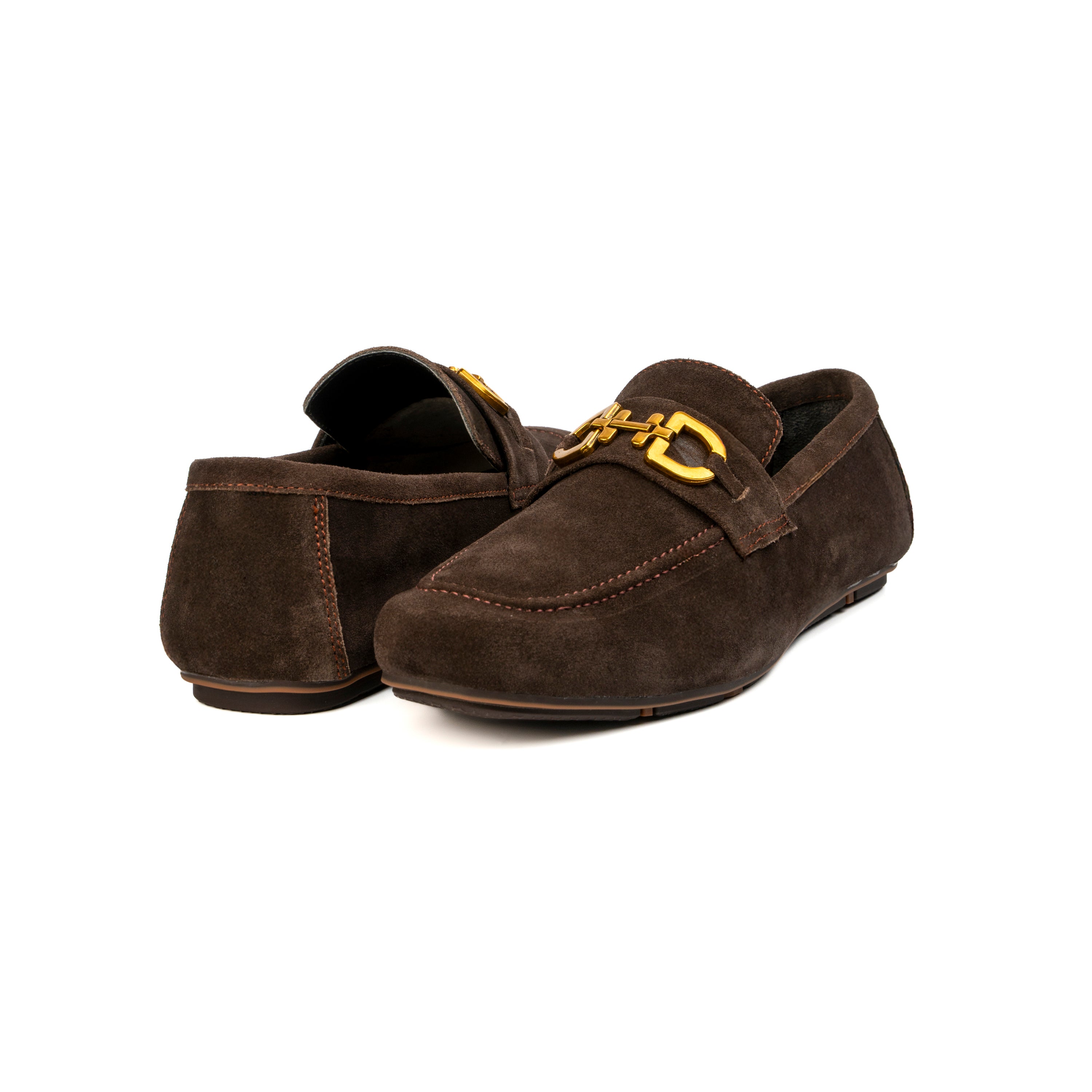 BROWN SUEDE LEATHER MOCCASIN