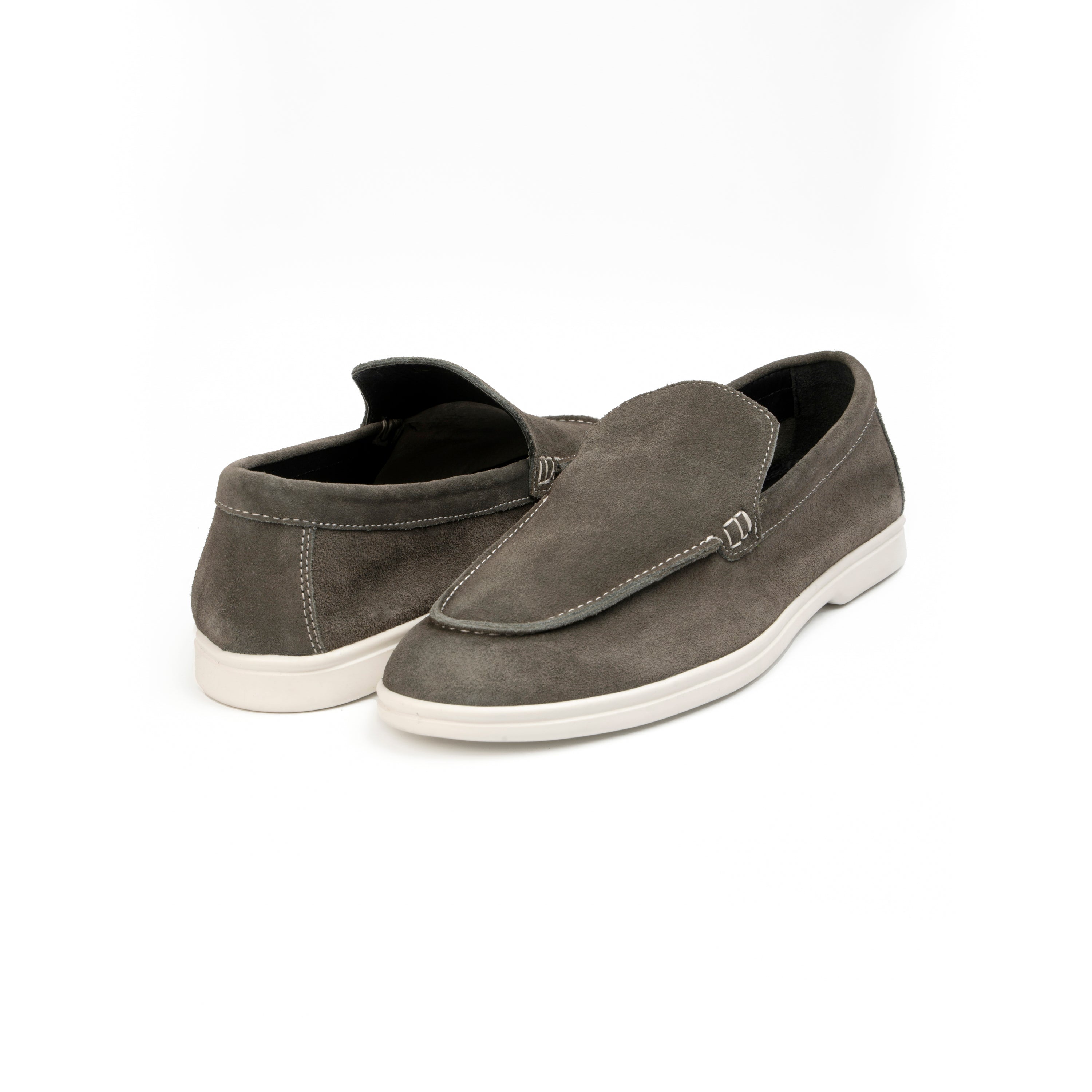 GREY SUEDE LEATHER LOAFER