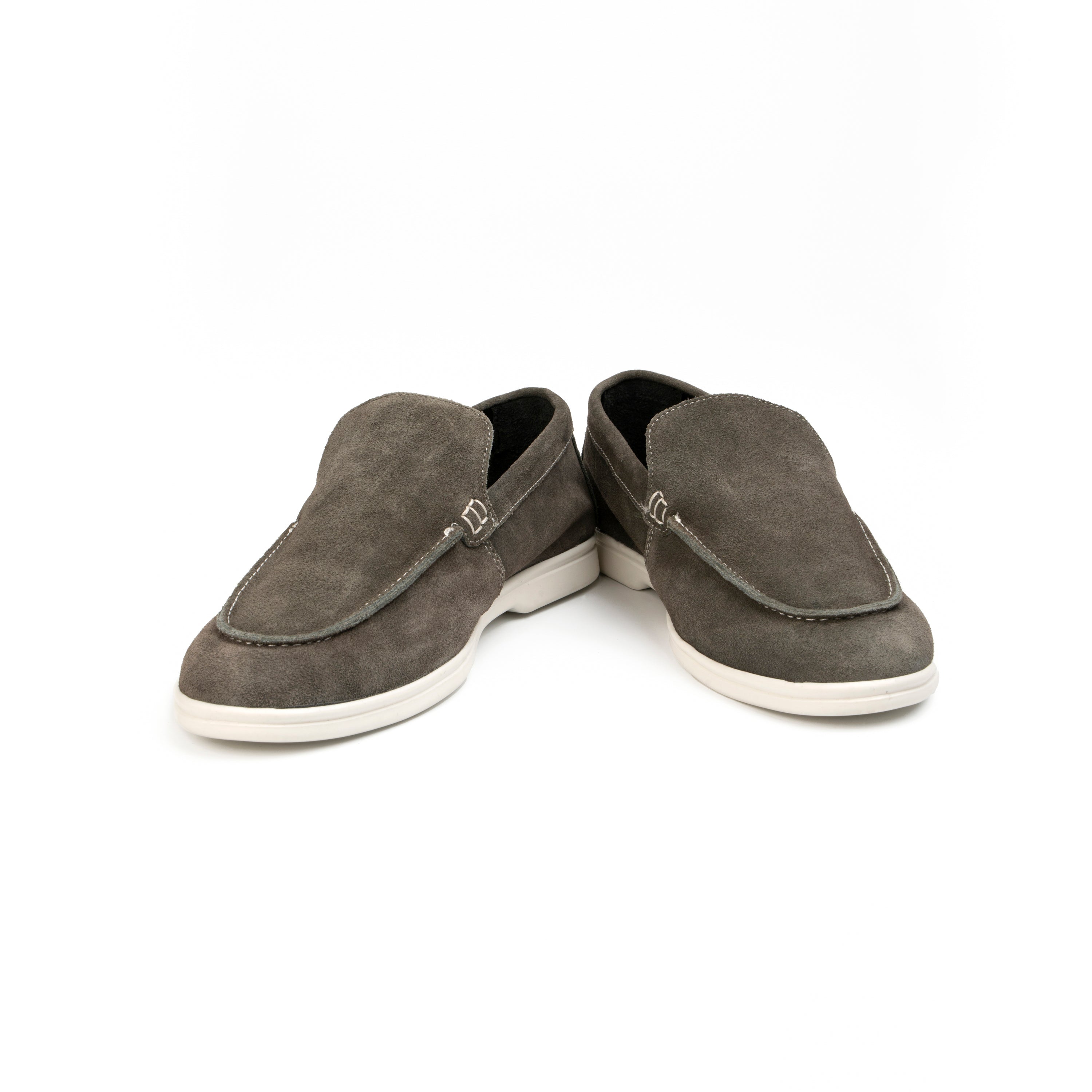 GREY SUEDE LEATHER LOAFER