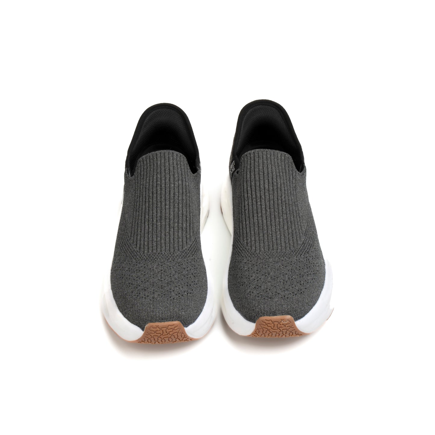 GREY KNITED SLIP IN SHOES