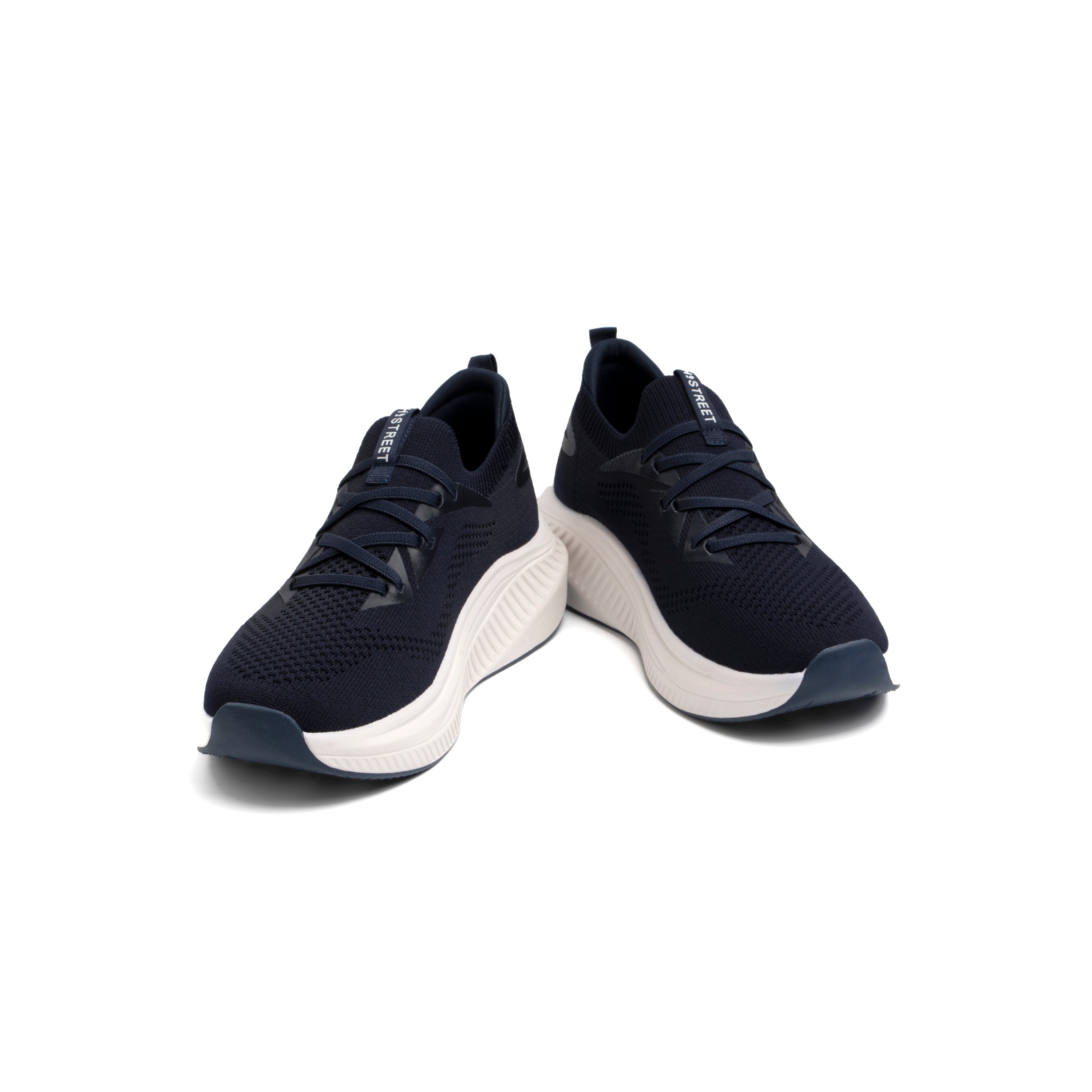NAVY LACE UP STYLE TRAINER