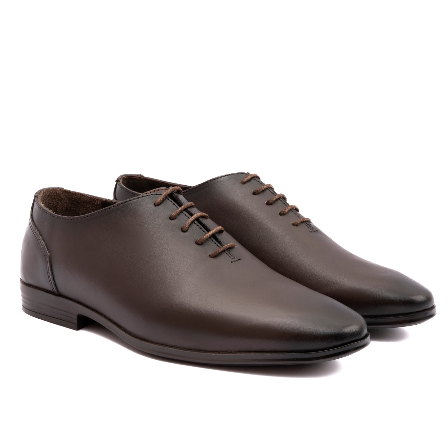 BROWN LEATHER LACE UP SHOES