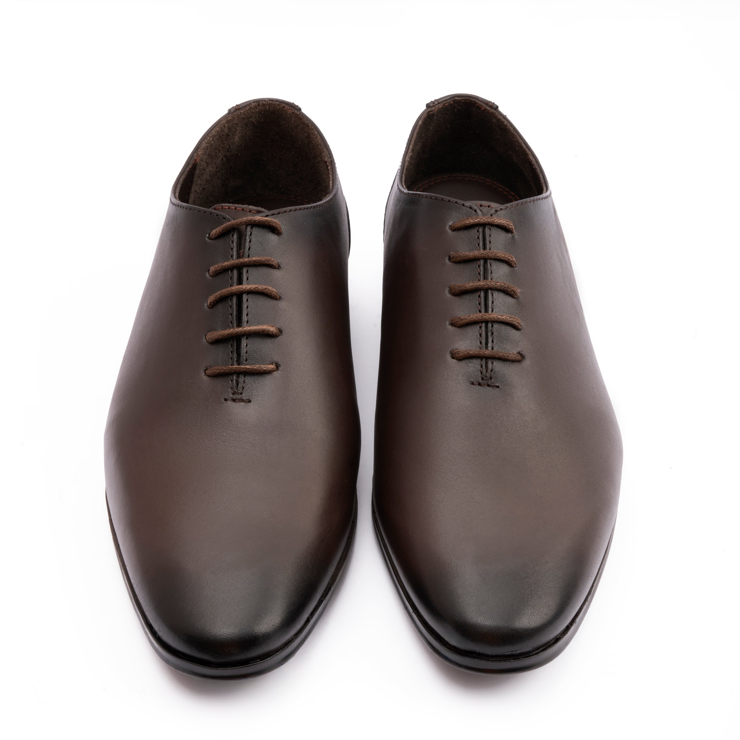 BROWN LEATHER LACE UP SHOES