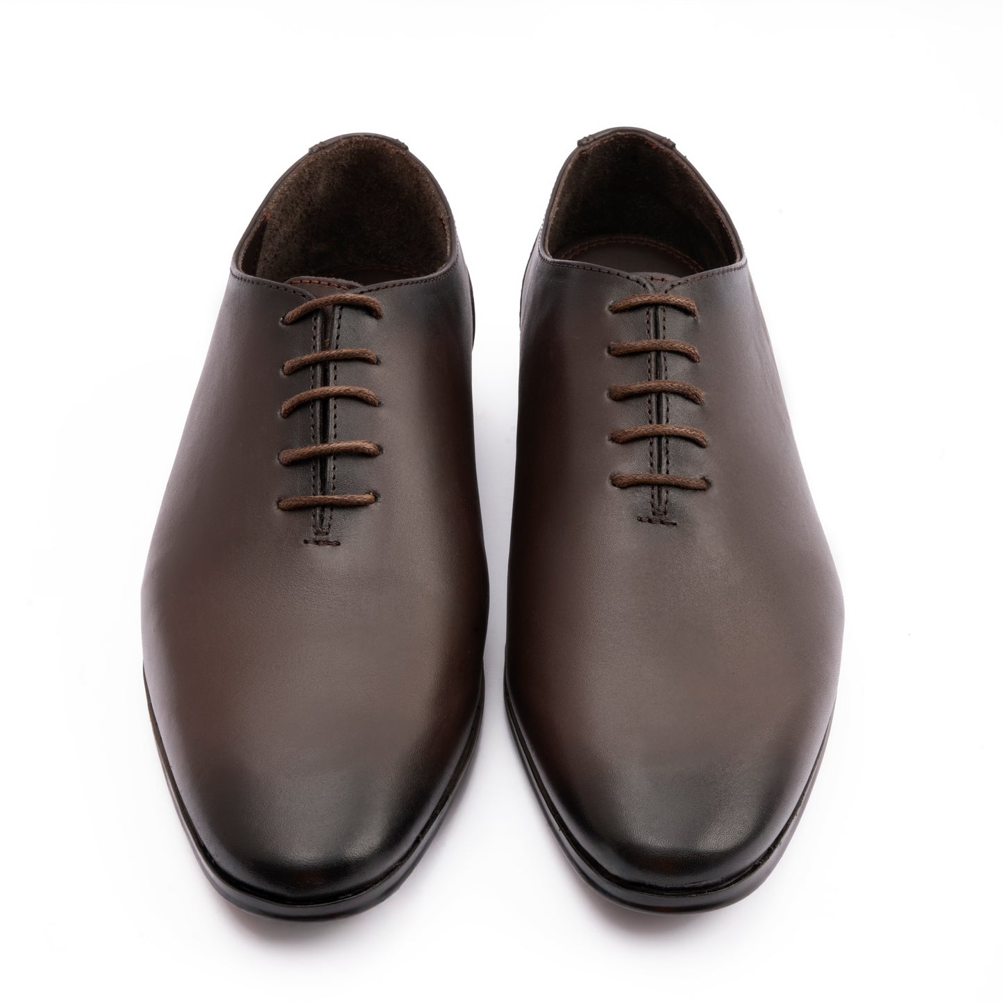 BROWN LEATHER LACE UP SHOES