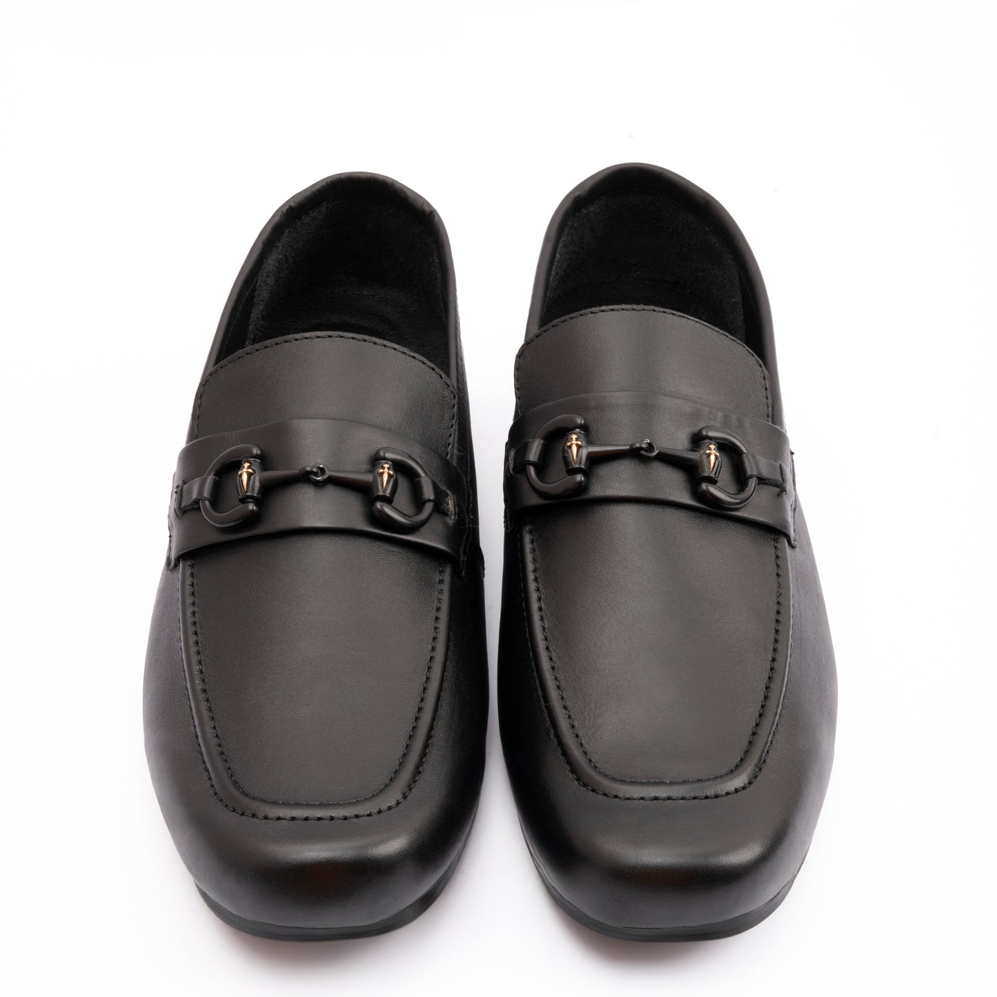 BLACK SOFT LEATHER MOCCASINS