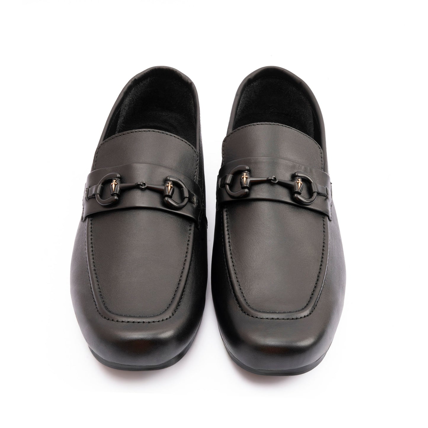BLACK SOFT LEATHER MOCCASINS