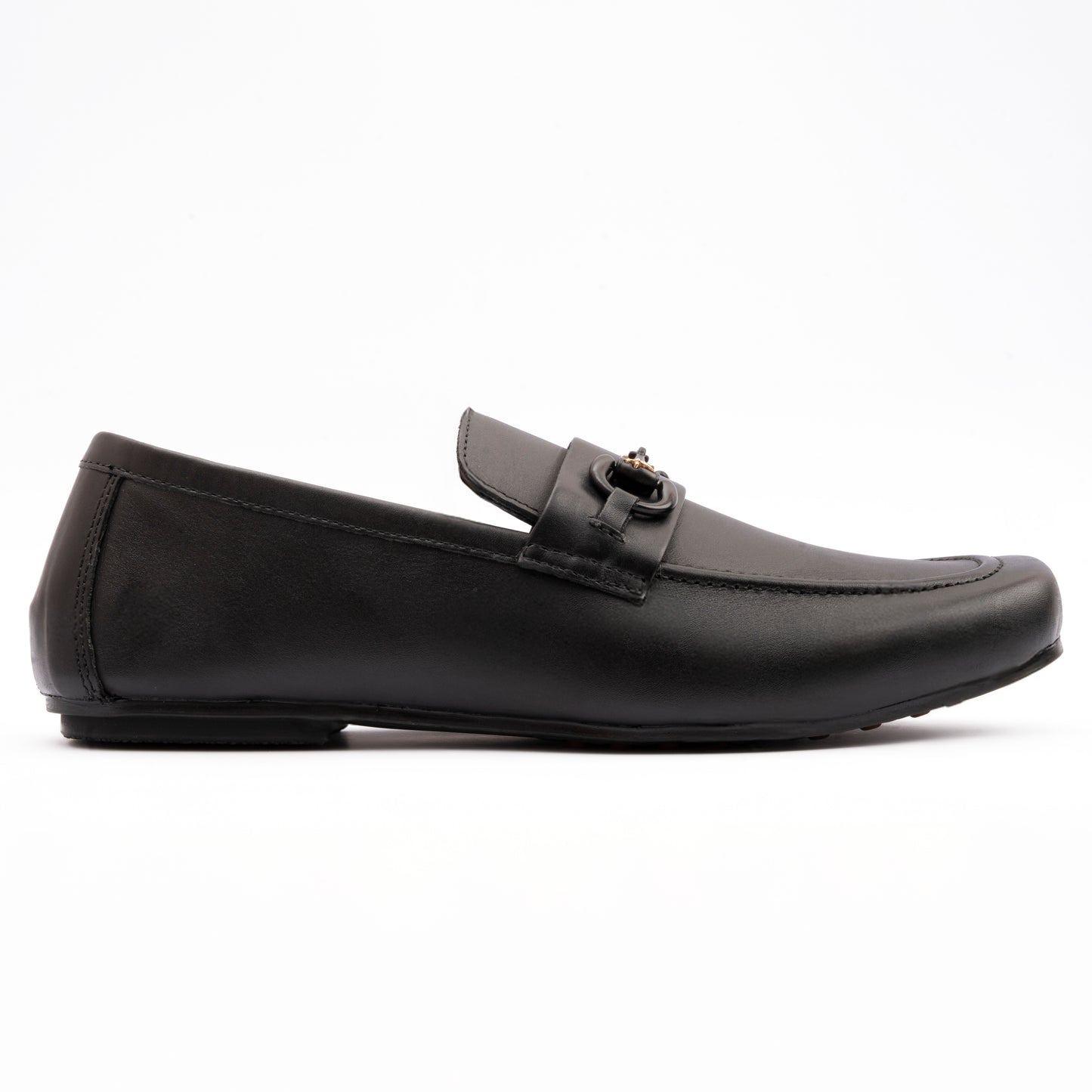 BLACK SOFT LEATHER MOCCASINS
