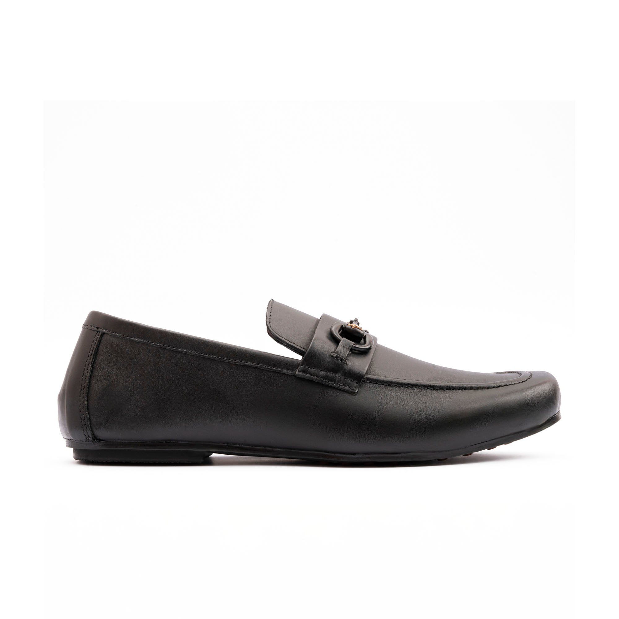 BLACK SOFT LEATHER MOCCASINS