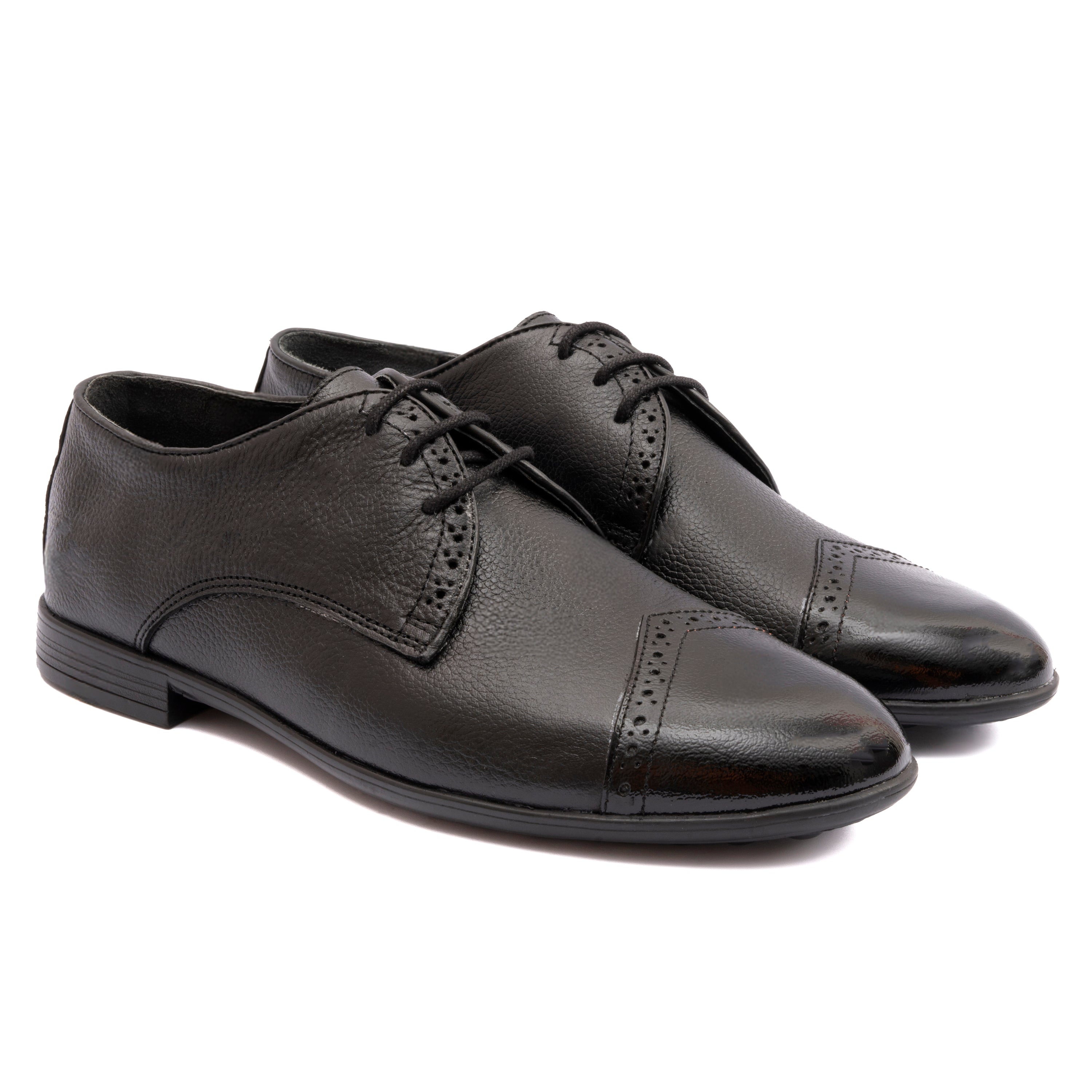SPLIT LEATHER BROGUE SHOES