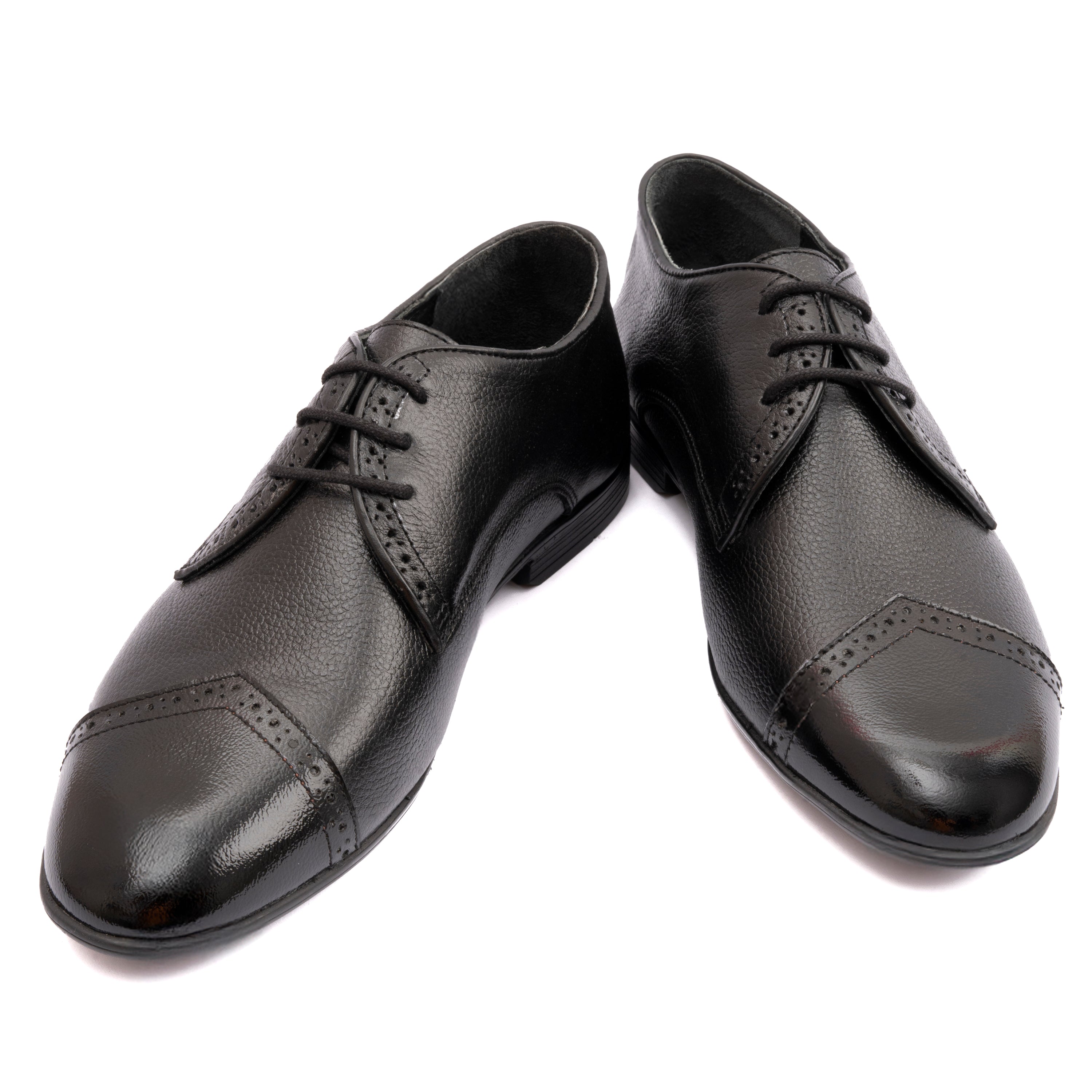 SPLIT LEATHER BROGUE SHOES
