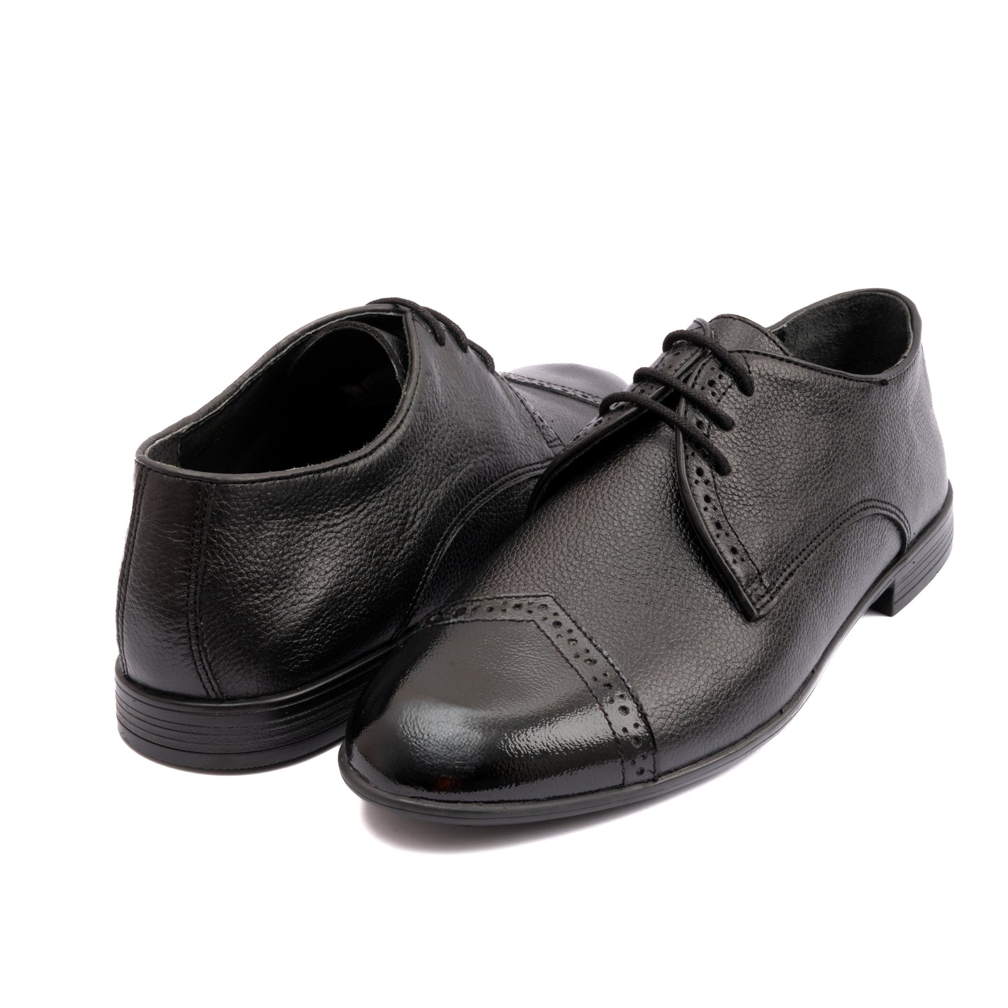 SPLIT LEATHER BROGUE SHOES