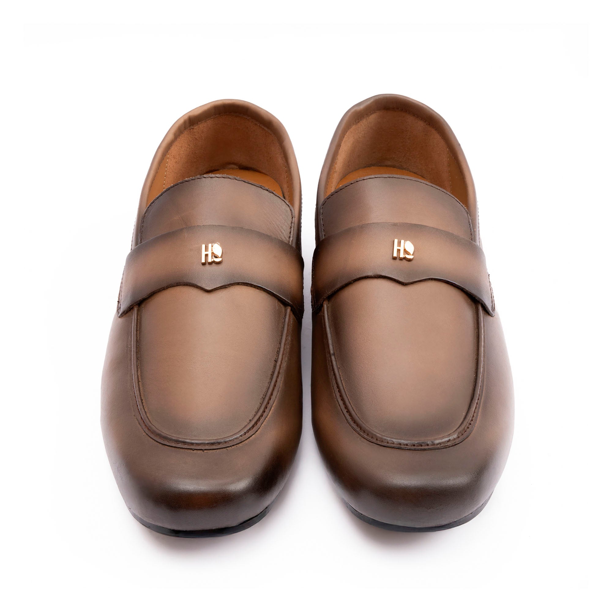 SOFT LEATHER SHADED TOE MOCCASINS