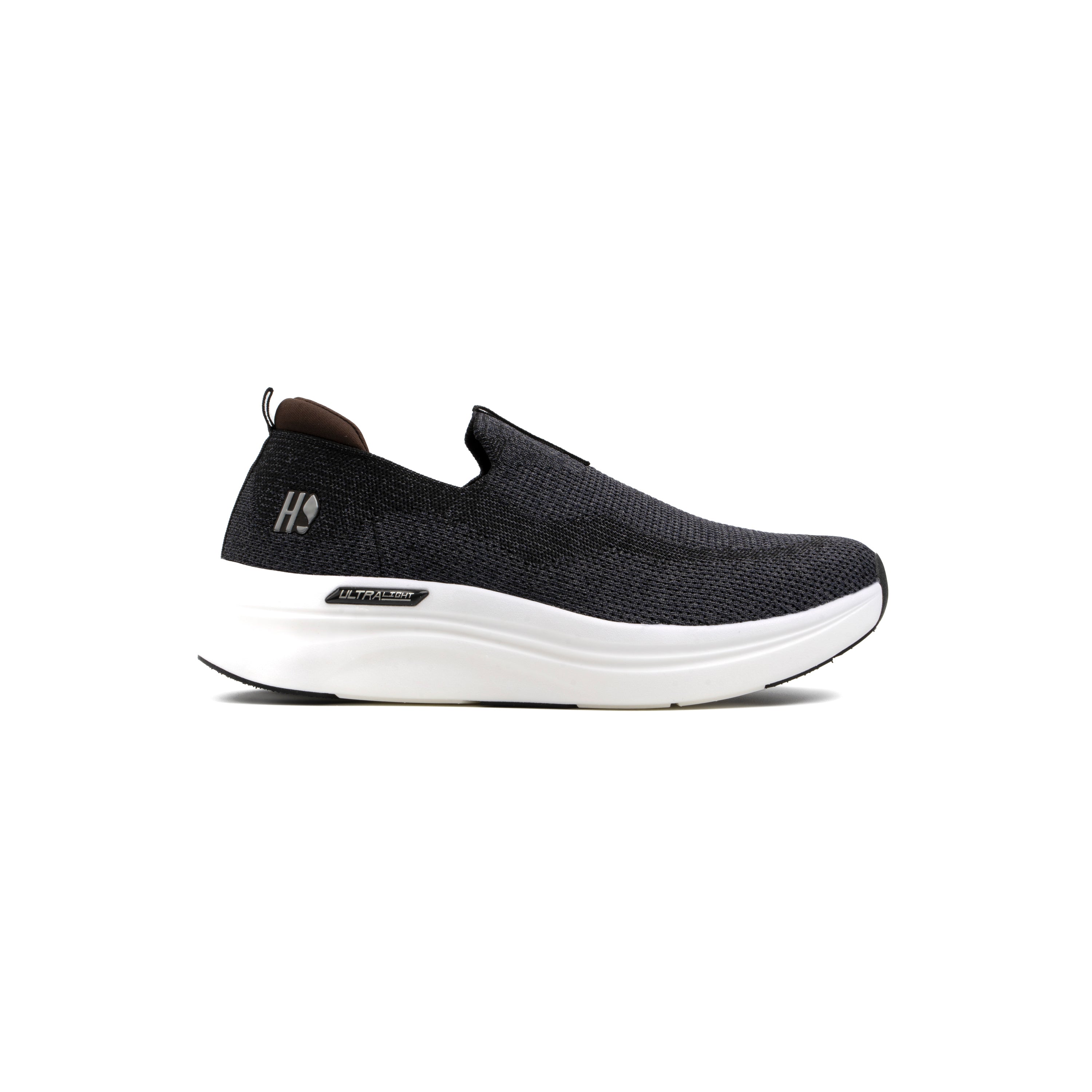 BLACK KNITED ULTRA LIGHT SHOES