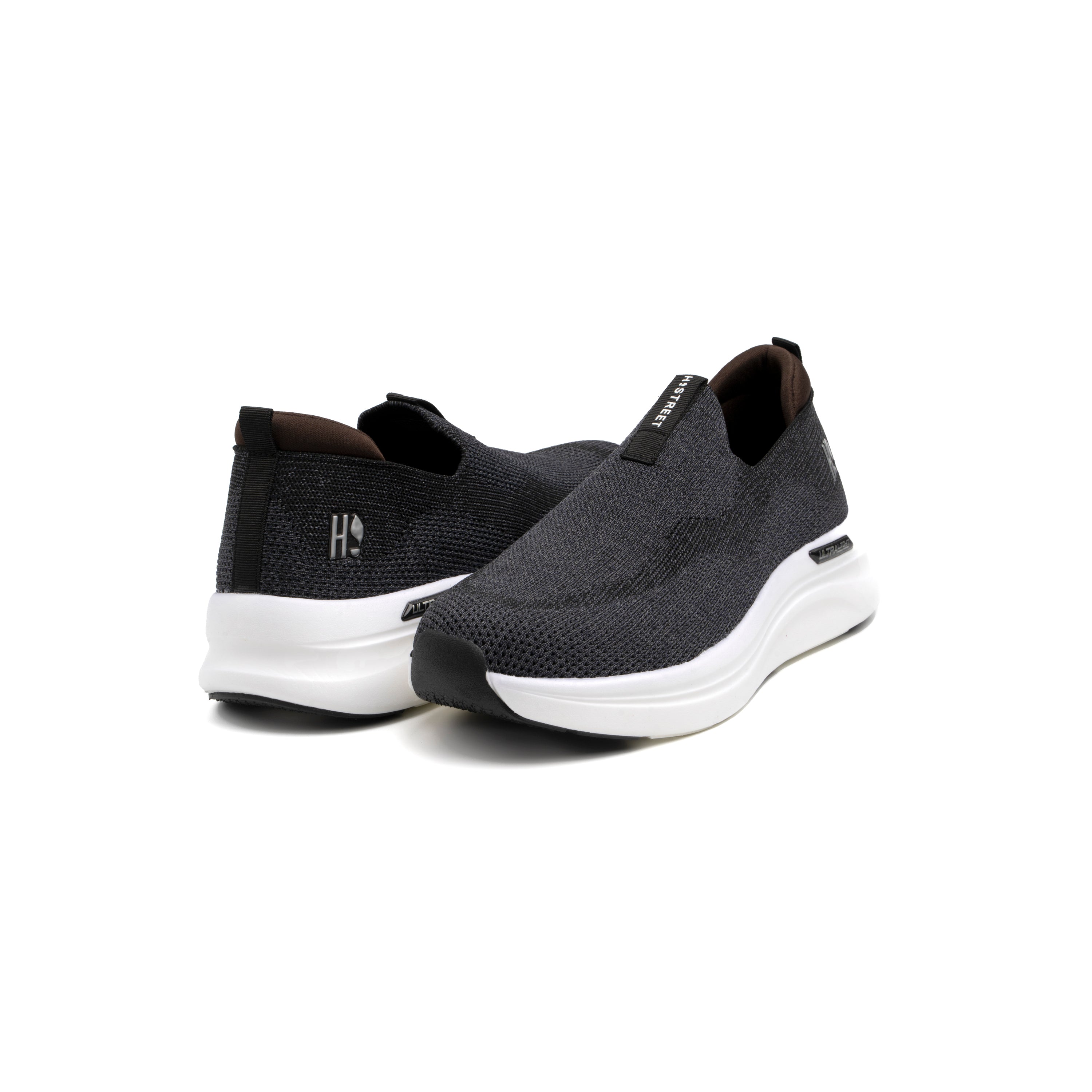 BLACK KNITED ULTRA LIGHT SHOES