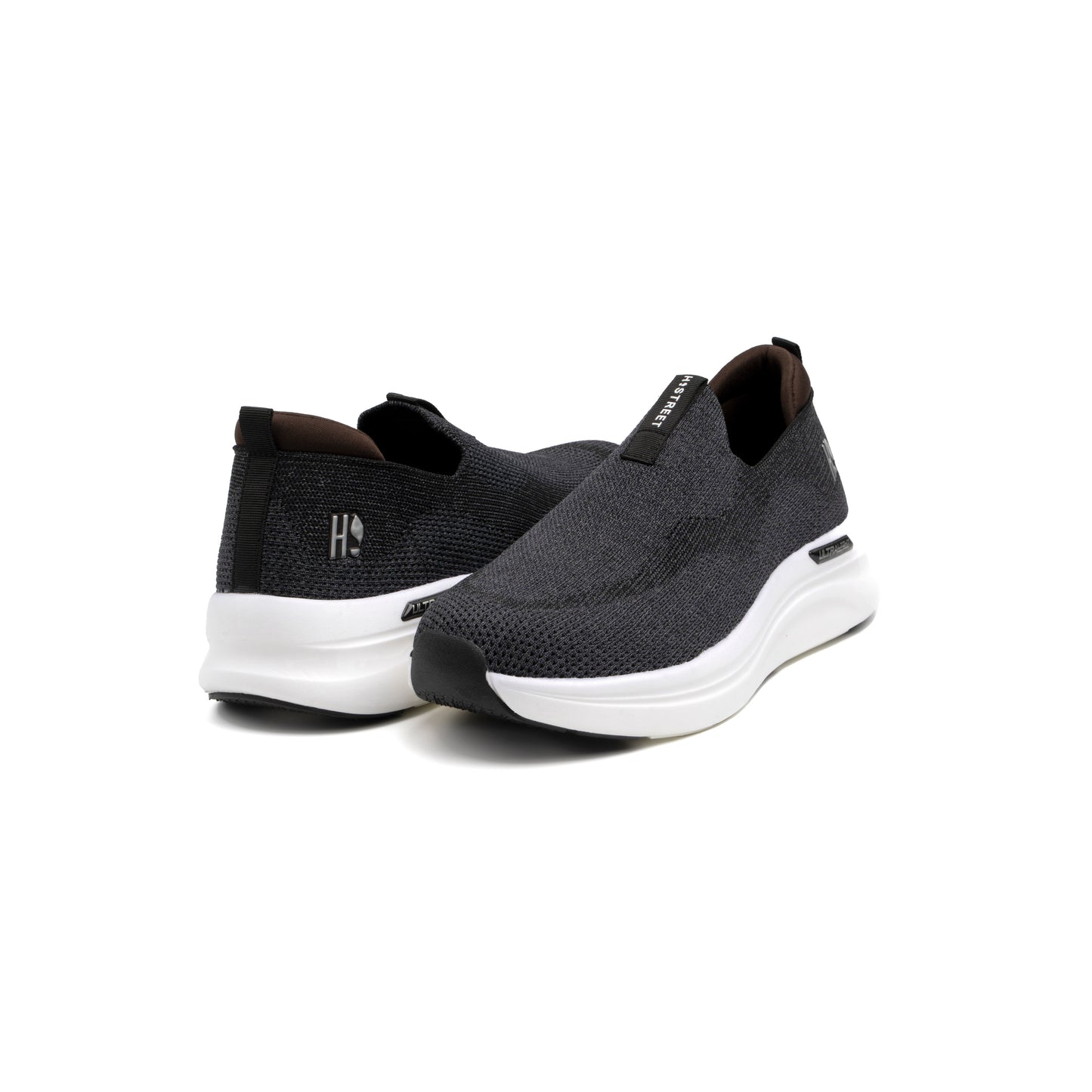 BLACK KNITED ULTRA LIGHT SHOES