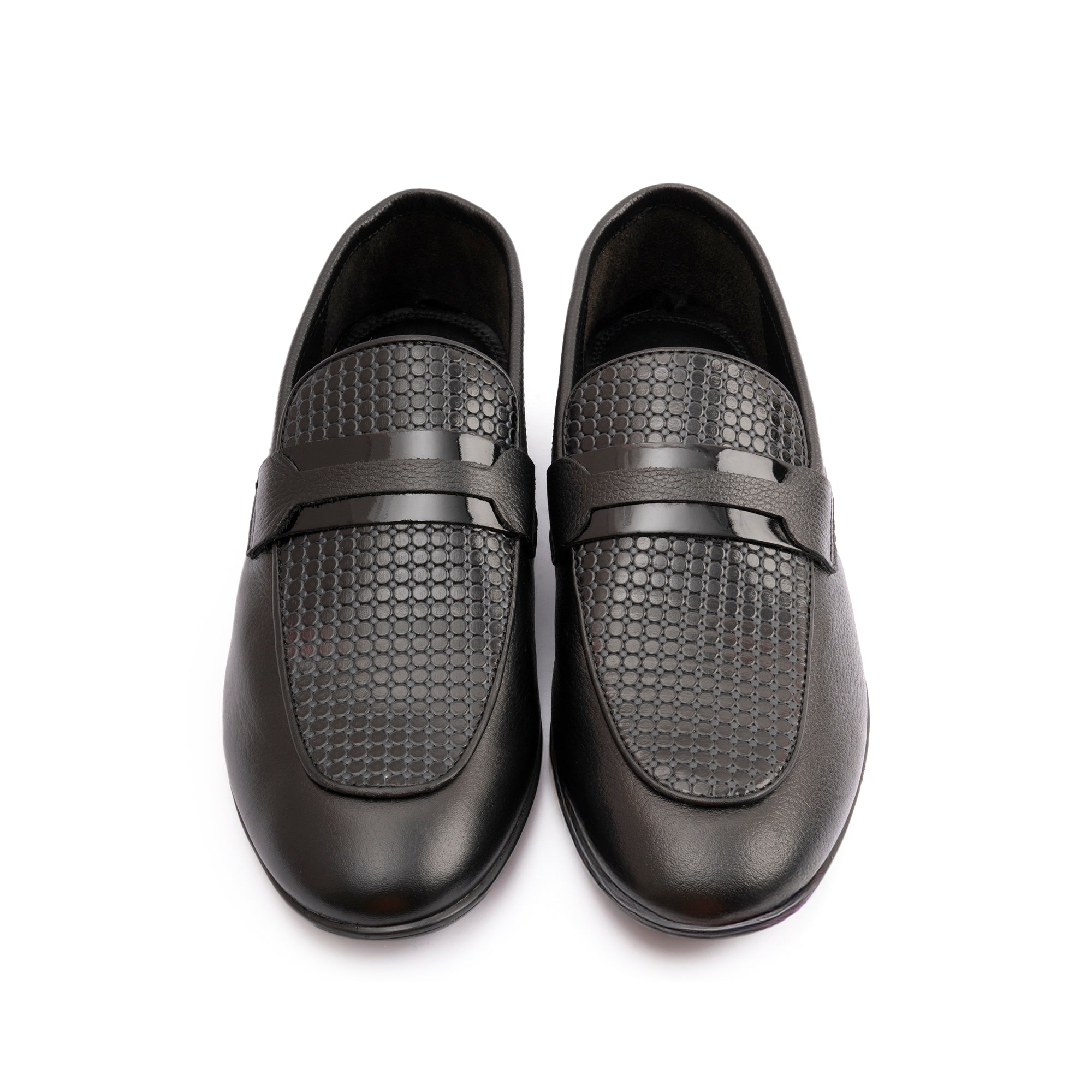 BLACK MULTI LEATHER SHOES