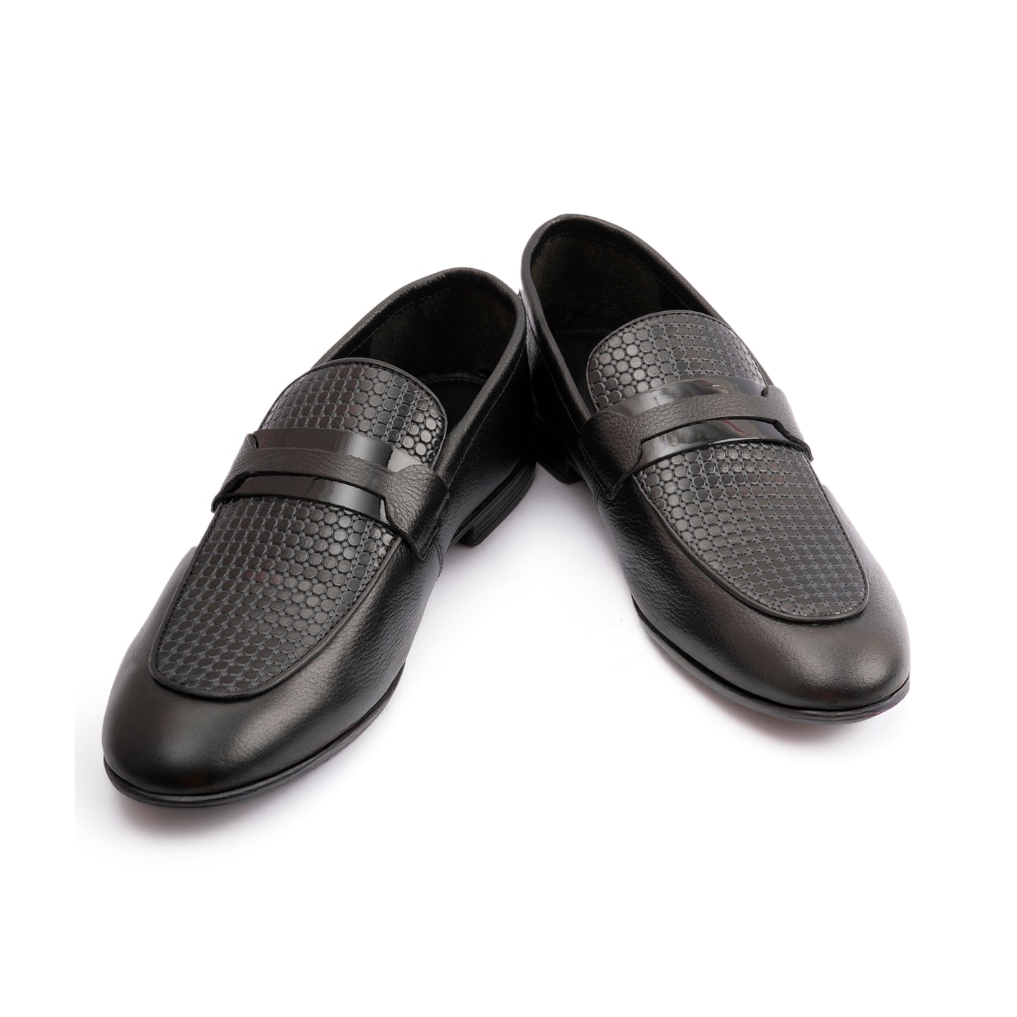 BLACK MULTI LEATHER SHOES