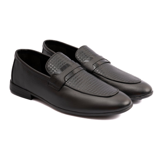 BLACK MULTI LEATHER SHOES