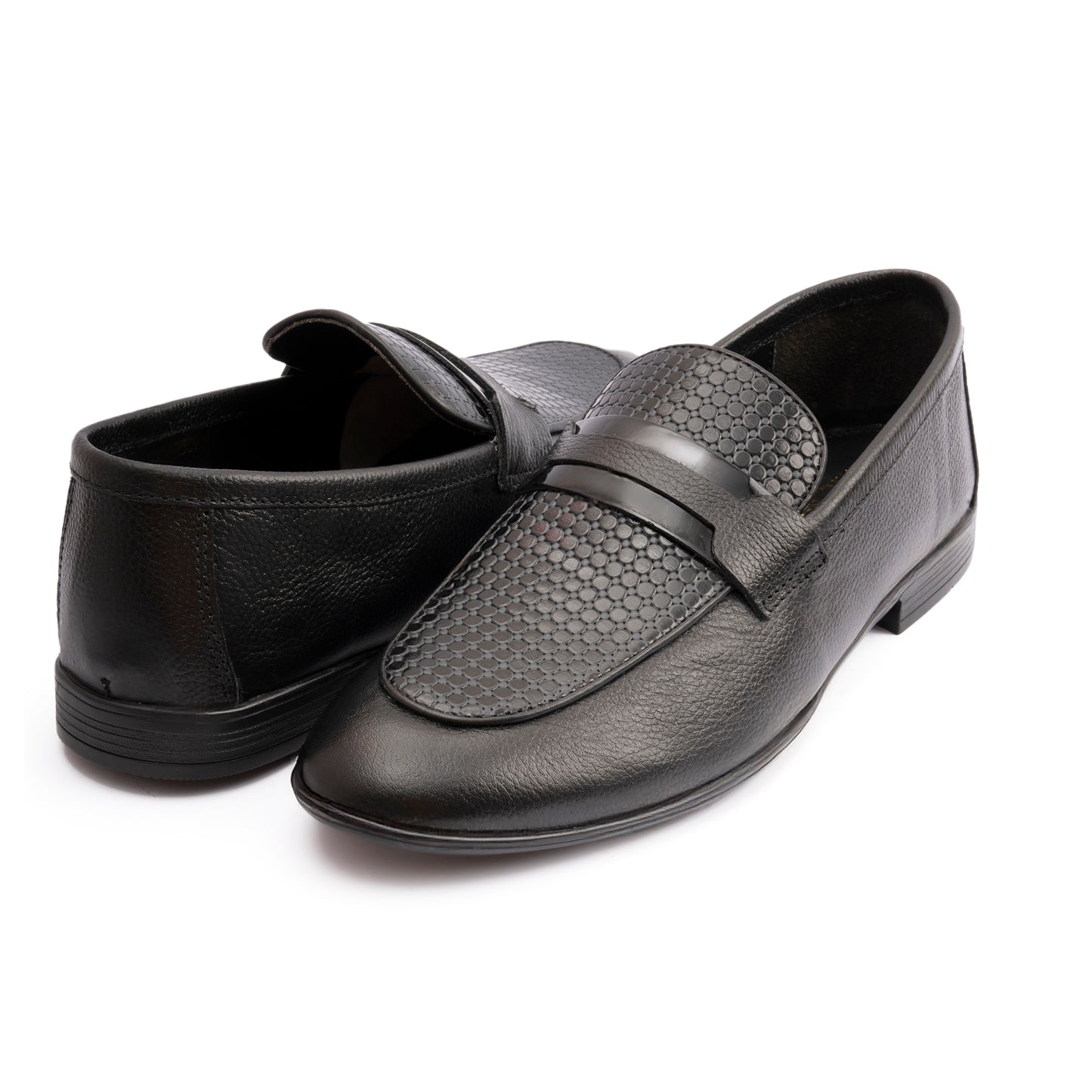 BLACK MULTI LEATHER SHOES