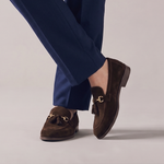BROWN SUEDE TASSEL SHOES