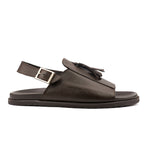 MILLED LEATHER TASSEL SANDAL