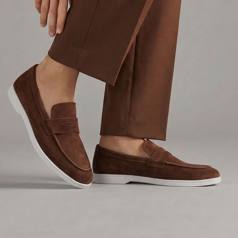 SUEDE LEATHER OLD MONEY SHOES