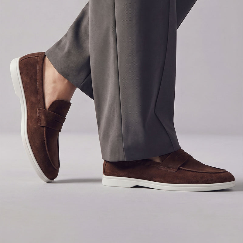 SUEDE LEATHER OLD MONEY SHOES