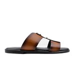 TWO TONE LEATHER SLIPPER
