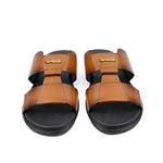 TWO TONE LEATHER SLIPPER