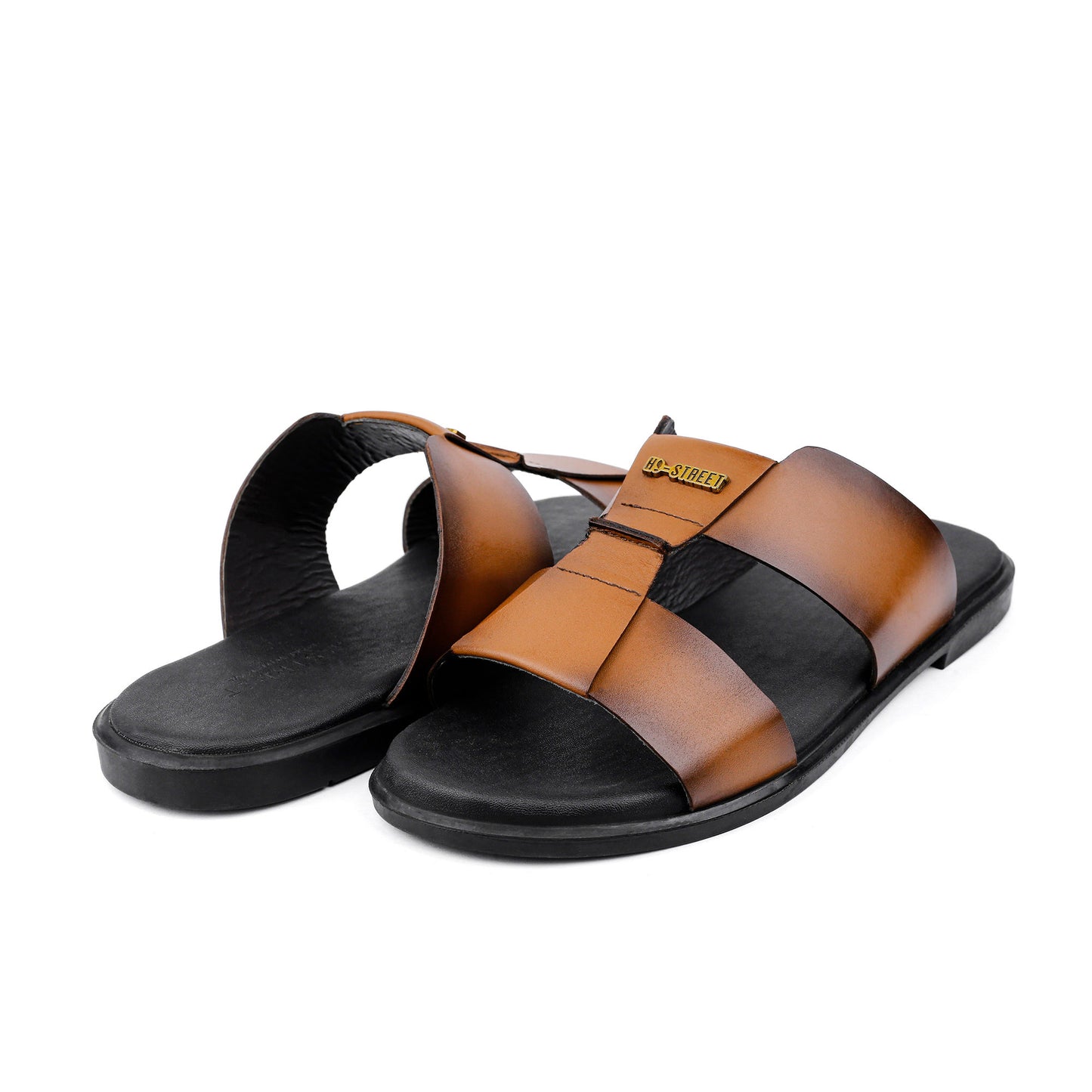 TWO TONE LEATHER SLIPPER