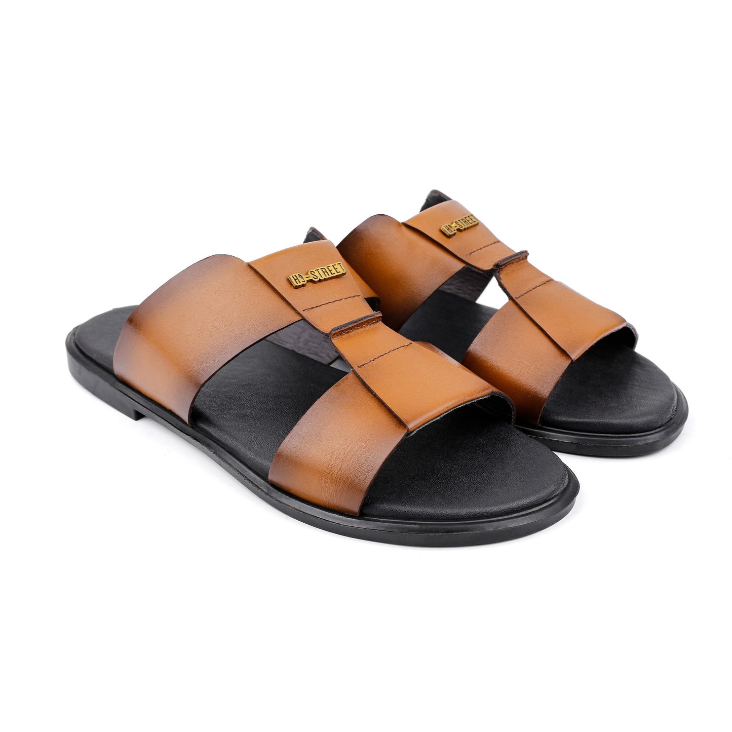 TWO TONE LEATHER SLIPPER