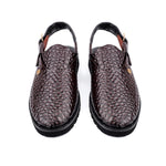 TEXTURED LEATHER COMFORT SANDAL
