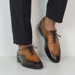 MULTI LEATHER LACE UP SHOES