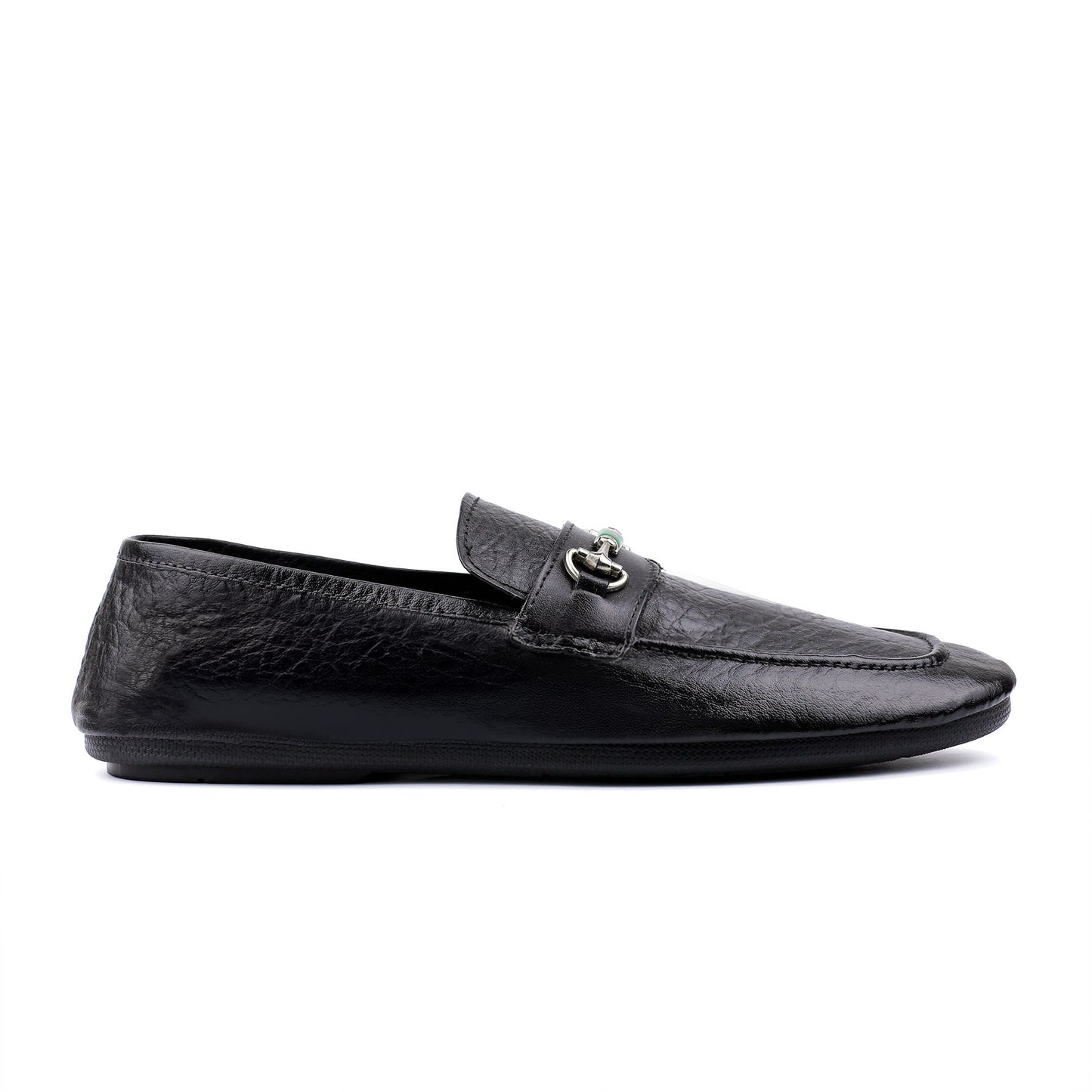 BLACK SOFT LEATHER SHOES