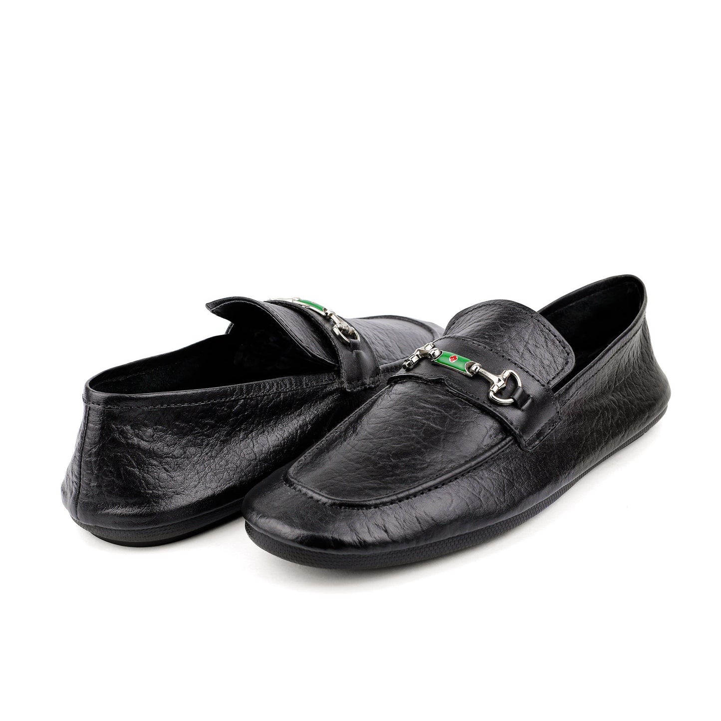 BLACK SOFT LEATHER SHOES