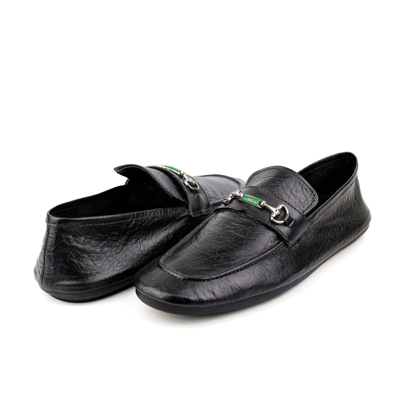 BLACK SOFT LEATHER SHOES